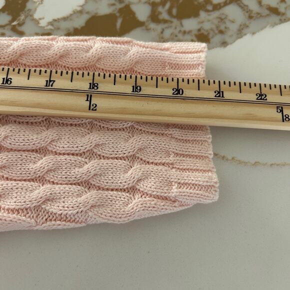 Bedford Fair Cardigan Sweater Cable Knit Pink SZL - Picture 9 of 10